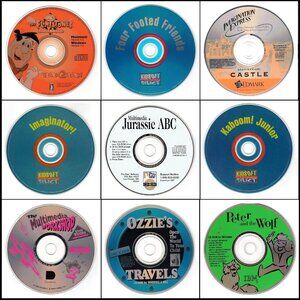 9CD Vintage KIDS LOT #4 (1994-1995) NEW or LIKE NEW in sleeves as pictured!